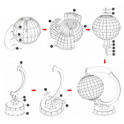 Planet Earth painting coloring Globe Toy