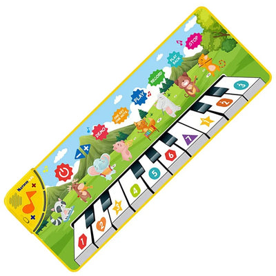 Fidtoy Musical Piano Mat for Babies and Toddlers – Interactive Floor Play Mat with Lights and Sounds