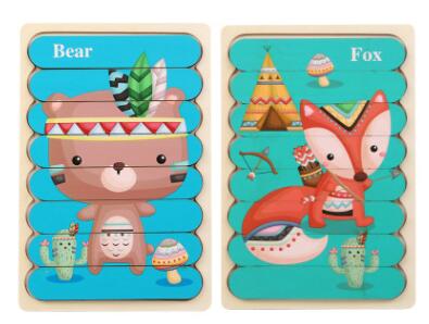 Double-Sided Strip 3D Puzzles Baby Toy