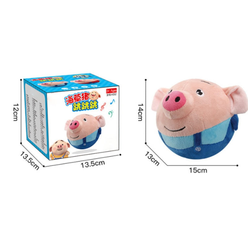 Jumping Piggy Ball™ | Bueno para el ejercicio - Pelota de juguete interactiva