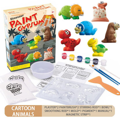 Children DIY Paint Gypsum Plaster