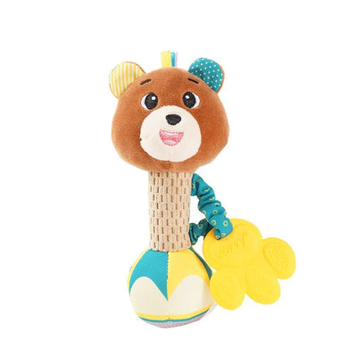 Sonajero de peluche con mordedor para bebé