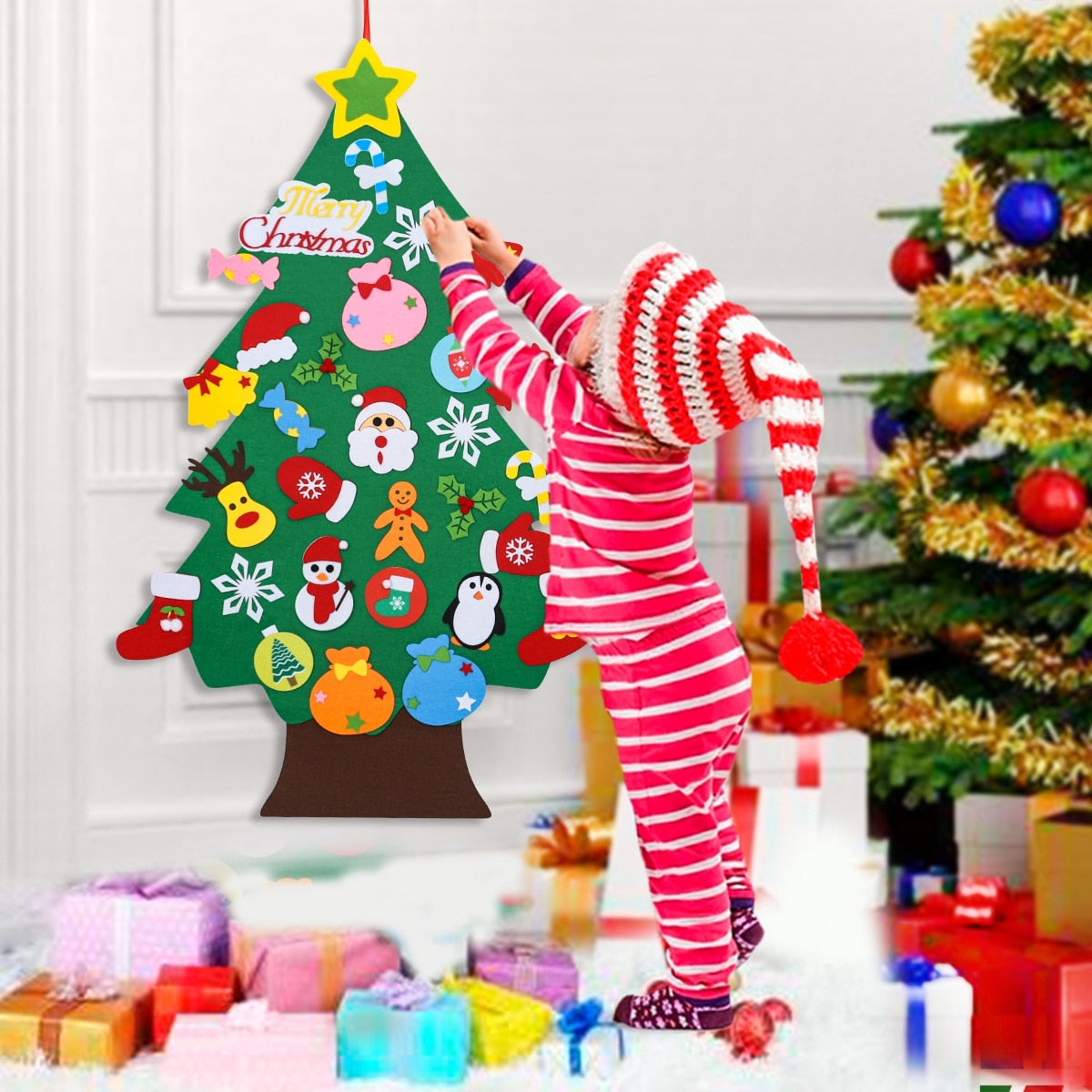 Sapin de Noël en feutre