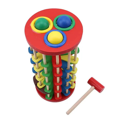 Tour à marteler de luxe Fidtoy – Jouet en bois Montessori pour les tout-petits