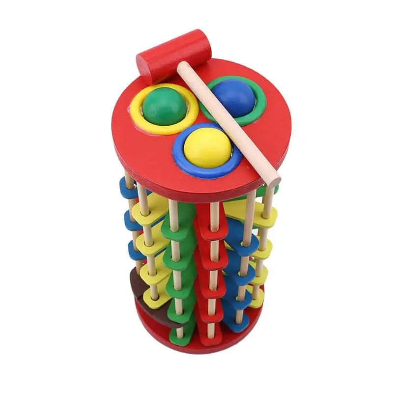 Tour à marteler de luxe Fidtoy – Jouet en bois Montessori pour les tout-petits