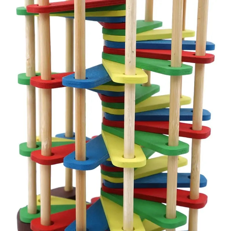 Tour à marteler de luxe Fidtoy – Jouet en bois Montessori pour les tout-petits