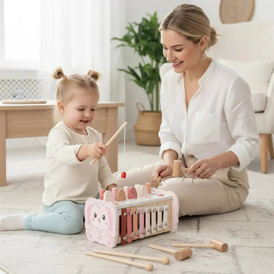 Fidtoy Wooden Hammering Pounding Toy