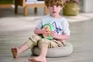 Fidtoy Ensemble d'instruments de musique en bois Kit ukulélé et tambourin pour enfants