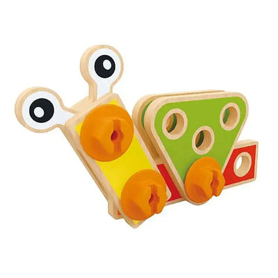 Fidtoy Wooden Builder Tool Set Kids Construction STEM Toy Kit