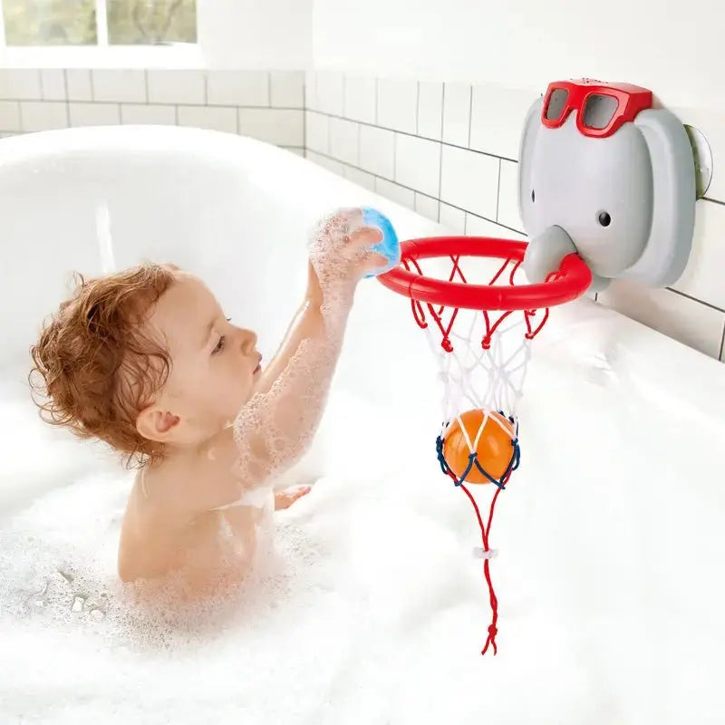 Fidtoy Bath Time Basketball Elephant Toy Toddler Water Play Set