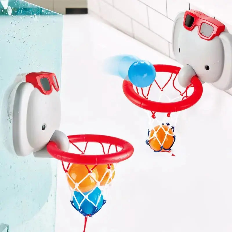 Fidtoy Bath Time Basketball Elephant Toy Toddler Water Play Set