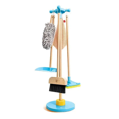 Fidtoy Wooden Cleaning Broom Set Kids Pretend Play Toy Kit