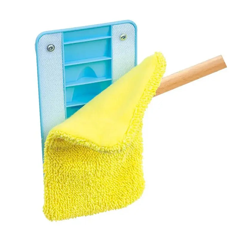 Fidtoy Wooden Cleaning Broom Set Kids Pretend Play Toy Kit