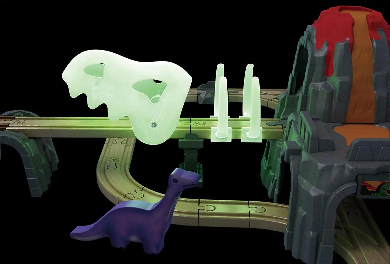 Fidtoy Train Aventure Dinosaures Circuit Lumineux Jouet