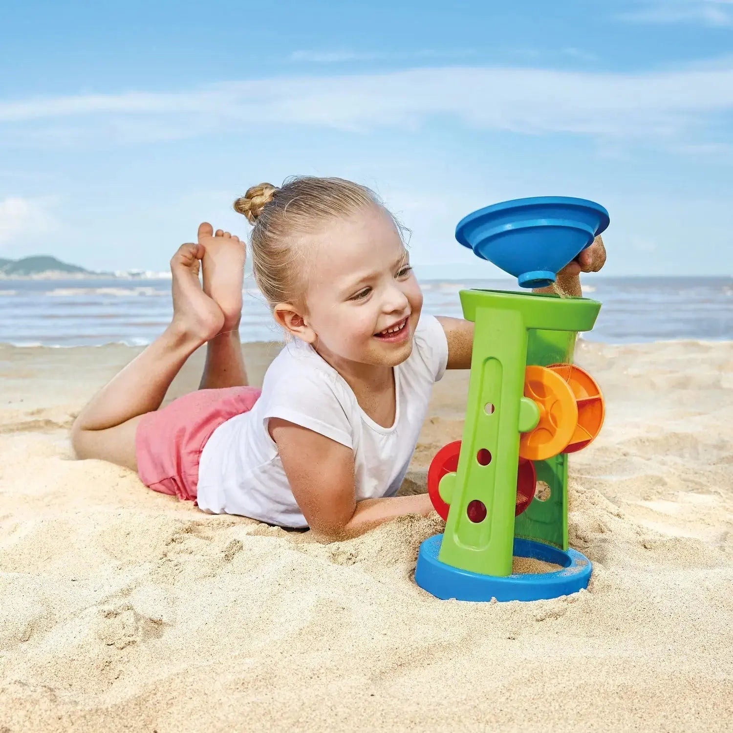 Fidtoy Water Wheel Sand Bath Toy for Toddlers Sensory Play