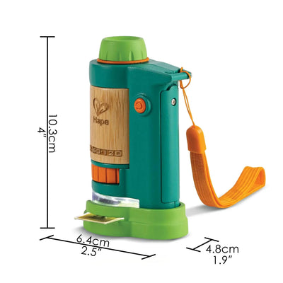 Fidtoy Pocket Microscope Toy 120x STEM Science Learning Kit for Kids