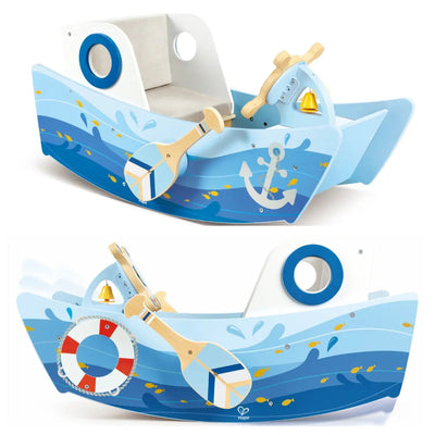 Fidtoy Kids Ride On Boat Toy Rowing Steering Toddler Playset
