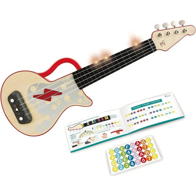 Fidtoy Kids Learning Ukulele Toy Musical Light Guide Instrument