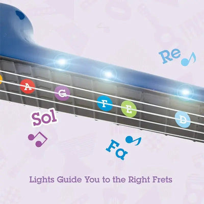 Fidtoy Kids Learning Ukulele Toy Musical Light Guide Instrument