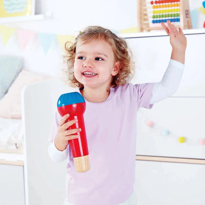Micrófono de juguete Fidtoy Echo para niños pequeños, juguete musical para cantar