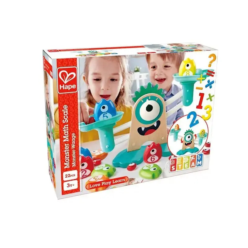 Juguete Fidtoy Monster Math Balance Scale para niños, juego de conteo
