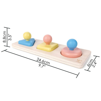 Fidtoy Montessori Mirror Shape Puzzle Toy for Toddlers 10M+