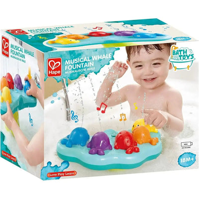 Fidtoy Musical Whale Fountain Bath Toy for Toddlers Water Play