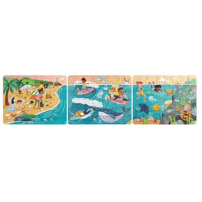Fidtoy Ocean Friends Lot de 3 puzzles de 48 pièces pour enfants