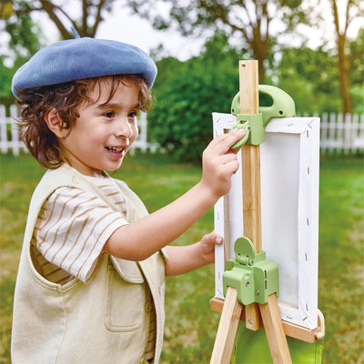 Chevalet Fidtoy en bambou pour enfants, set de dessin portable