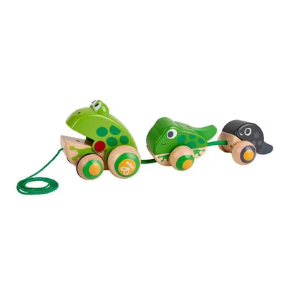 Fidtoy Grenouille à Tirer en Bois pour les Tout-Petits 12M+