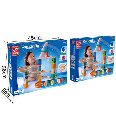 Fidtoy Wooden Marble Race Track Building Set STEM Toy