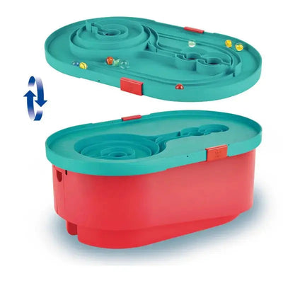 Fidtoy Wooden Marble Run Bucket Building Set STEM Toy