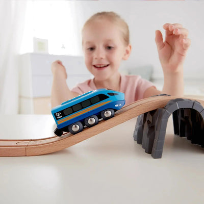 Juguete de locomotora de tren a control remoto Fidtoy con aplicación y sonido