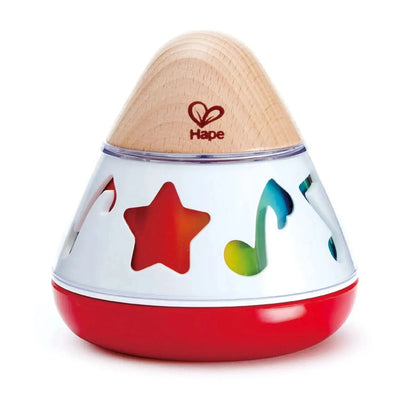 Fidtoy Wooden Spinning Music Box Toy for Babies 0M+