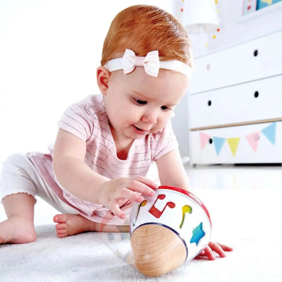 Fidtoy Wooden Spinning Music Box Toy for Babies 0M+