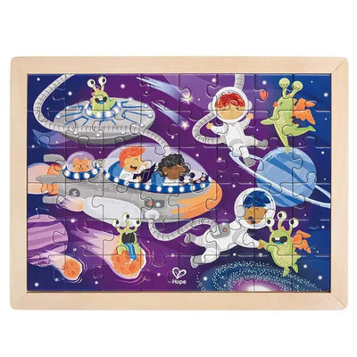 Fidtoy Space Adventure Puzzle Coloring Set 48 Piece Kids Toy
