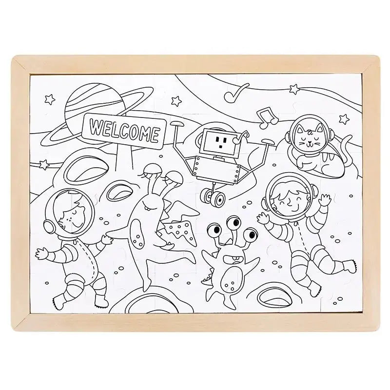 Hape Space Friends Puzzle