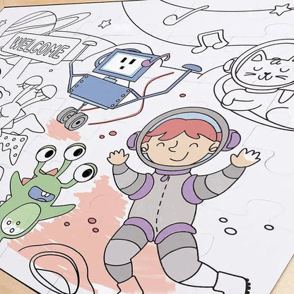 Hape Space Friends Puzzle