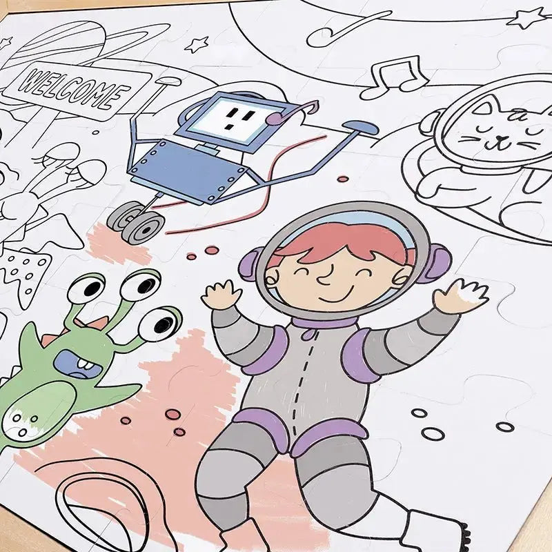 Hape Space Friends Puzzle