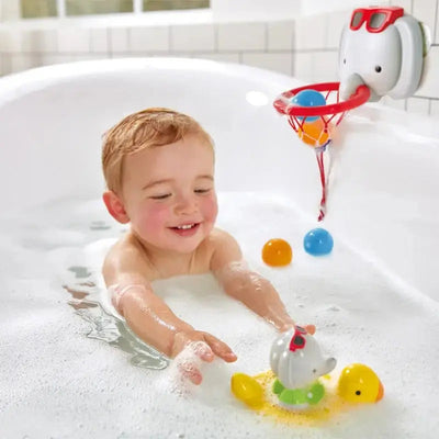Fidtoy Spin Splash Elephant Bath Toy with Color Changing Ring