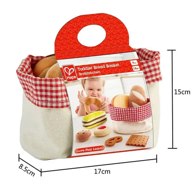 Fidtoy Panier de jouets de boulangerie pour enfants, ensemble de jouets alimentaires doux pour les tout-petits