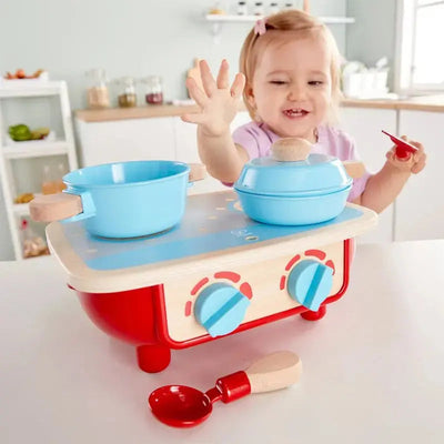 Fidtoy Cuisine en Bois à Imiter pour Enfants, Ensemble de Cuisine pour Tout-Petits 18M+