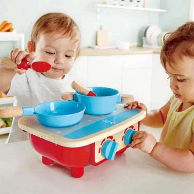 Fidtoy Cuisine en Bois à Imiter pour Enfants, Ensemble de Cuisine pour Tout-Petits 18M+