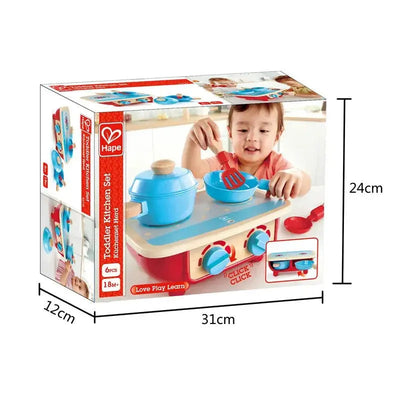 Fidtoy Cuisine en Bois à Imiter pour Enfants, Ensemble de Cuisine pour Tout-Petits 18M+