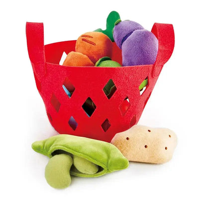 Fidtoy Pretend Play Vegetable Basket Toy Set for Toddlers 18M+