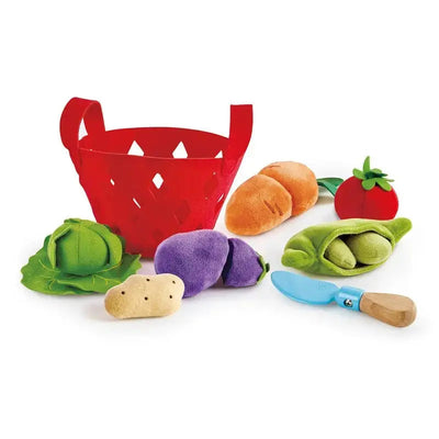 Fidtoy Pretend Play Vegetable Basket Toy Set for Toddlers 18M+