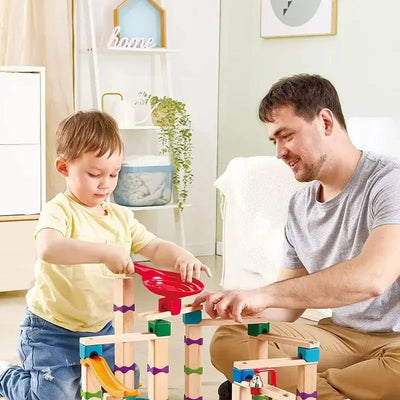 Fidtoy Marble Run Pista de Carreras de Canicas DIY para Niños de 3+ años