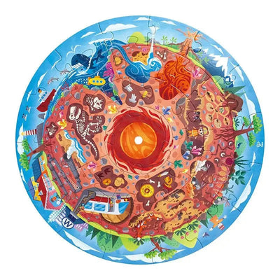 Fidtoy Underground World Floor Puzzle 36 Piece Science Learning Toy