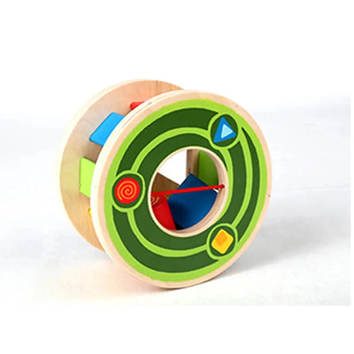 Fidtoy Jouet à Tirer en Bois Escargot, Trieur de Formes, Jouet Éducatif pour Tout-Petits