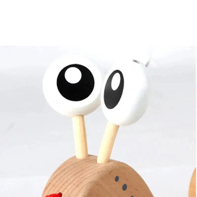 Fidtoy Jouet à Tirer en Bois Escargot, Trieur de Formes, Jouet Éducatif pour Tout-Petits